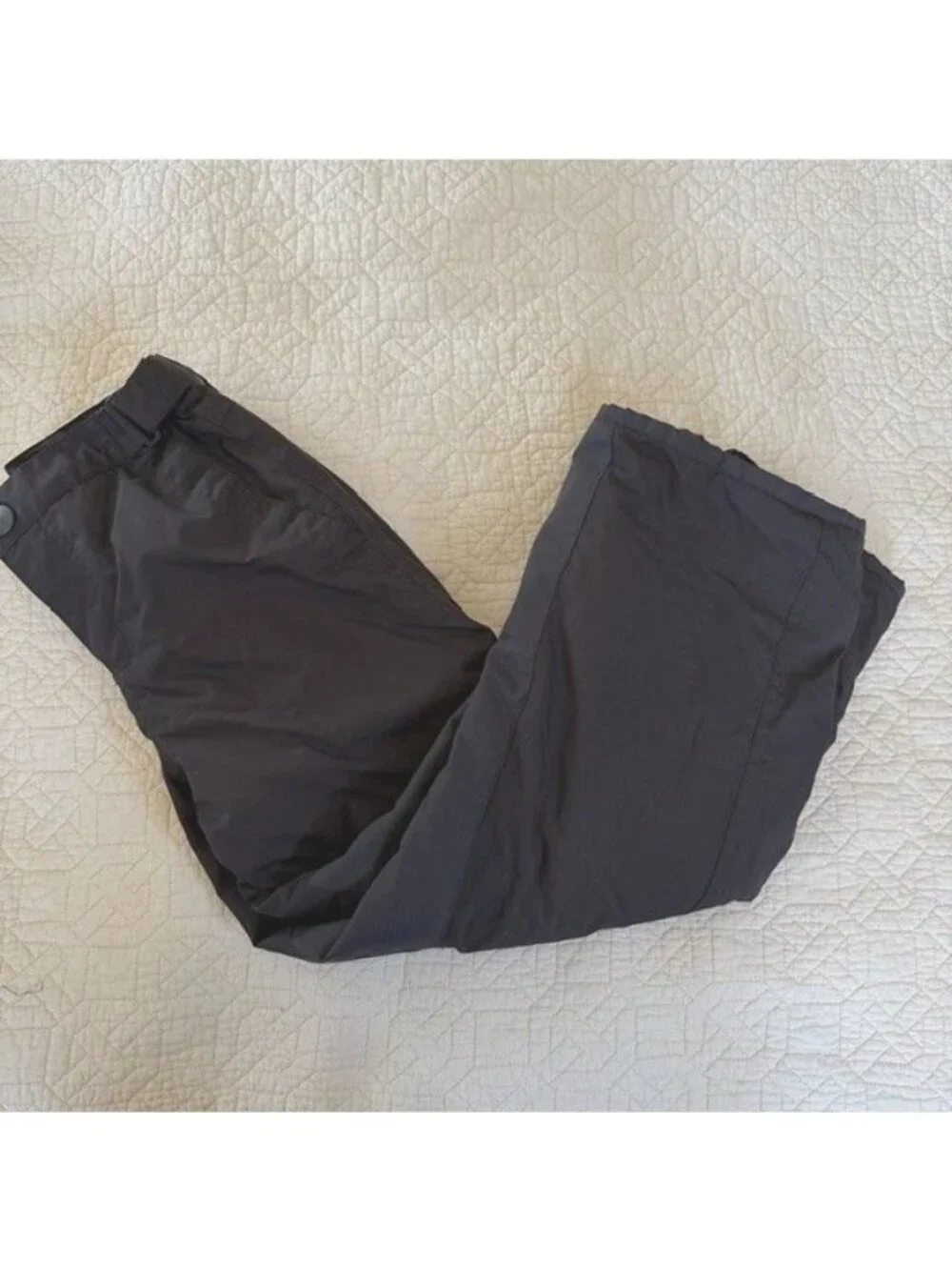 Place Snow Pants 7 Black Unisex Adjustable Waist Hiking Wet Resistant Gorpcore